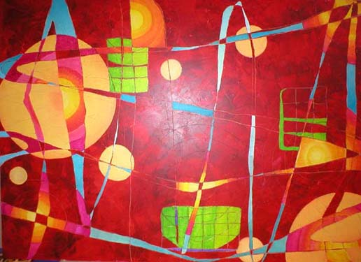 Drahtseilakt 140x120 cm