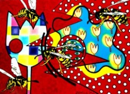 Rotk&auml;ppchen, der Wolf und die Killerbienen 140x100 cm